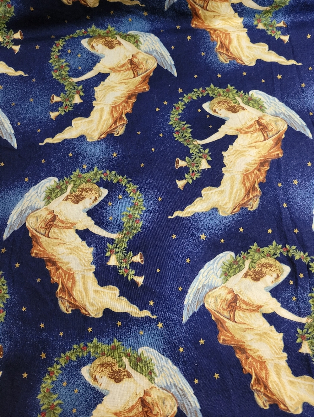 Angel Print Fabric Punch Studio John Grossman Collection Antique Images (0834)